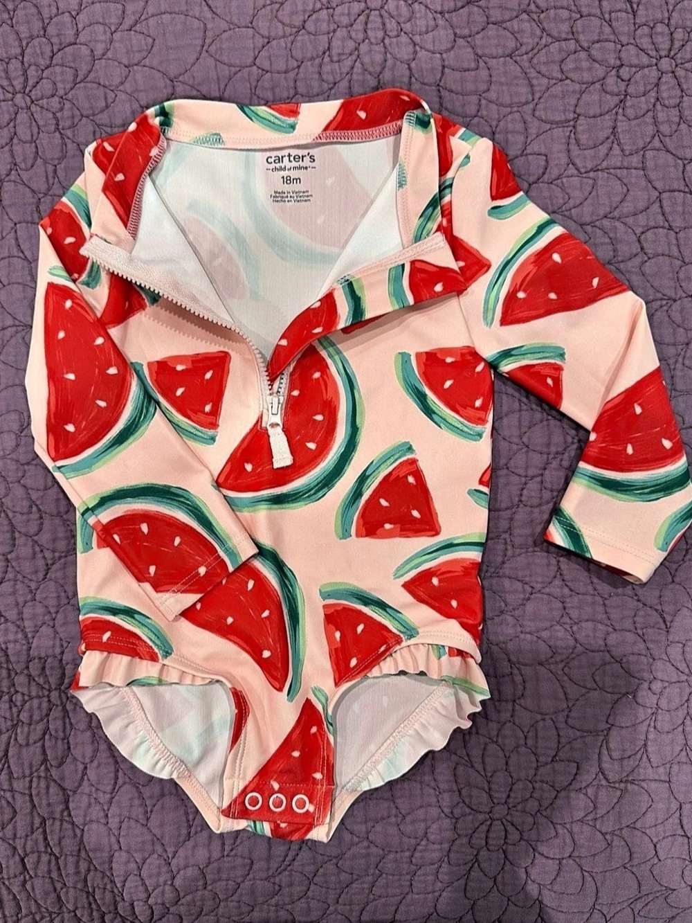 Carter's Rashguard Baby Swimsuit - Picture 4 of 5